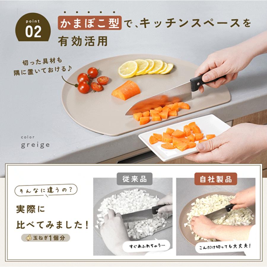 Yahoo1位】フチ付きまな板 かまぼこ型 食洗機 対応 おしゃれ 滑り止め