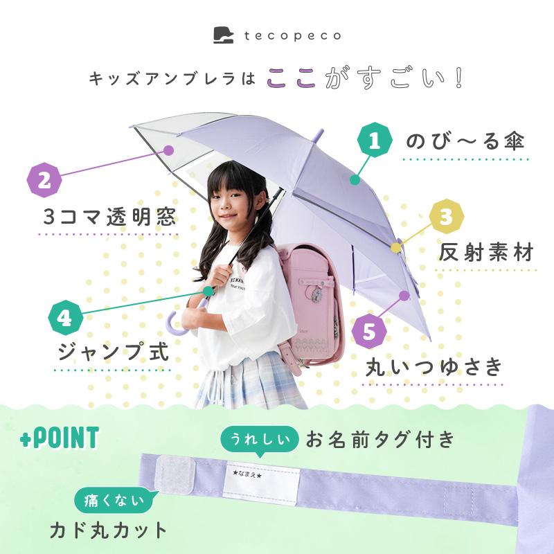 Yahoo1位】新商品 傘 子供 ランドセル 濡れない 3コマ 透明窓 ジャンプ