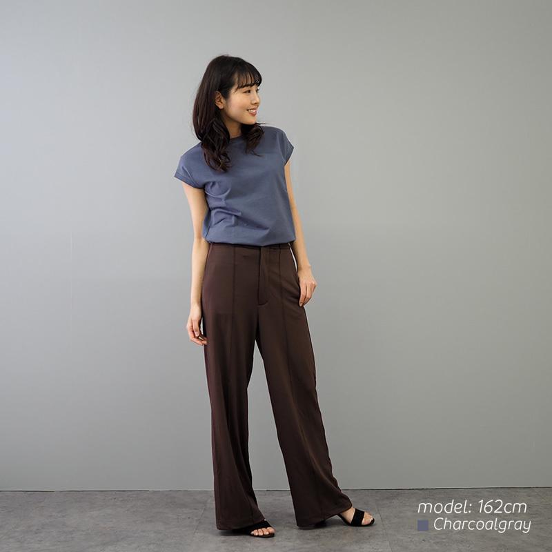 100 本物保証 Tシャツ カットソー トップス レディース 半袖 無地 春夏新作 オフィス おしゃれ クルーネック フレンチスリーブ シンプル コーデ 着回し きれいめ1 480円 Aynaelda Com