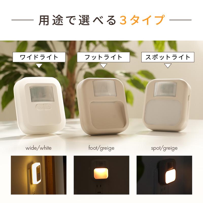 ttara 【Yahoo1位】センサーライト コンセント ライト 2色展開 led 人