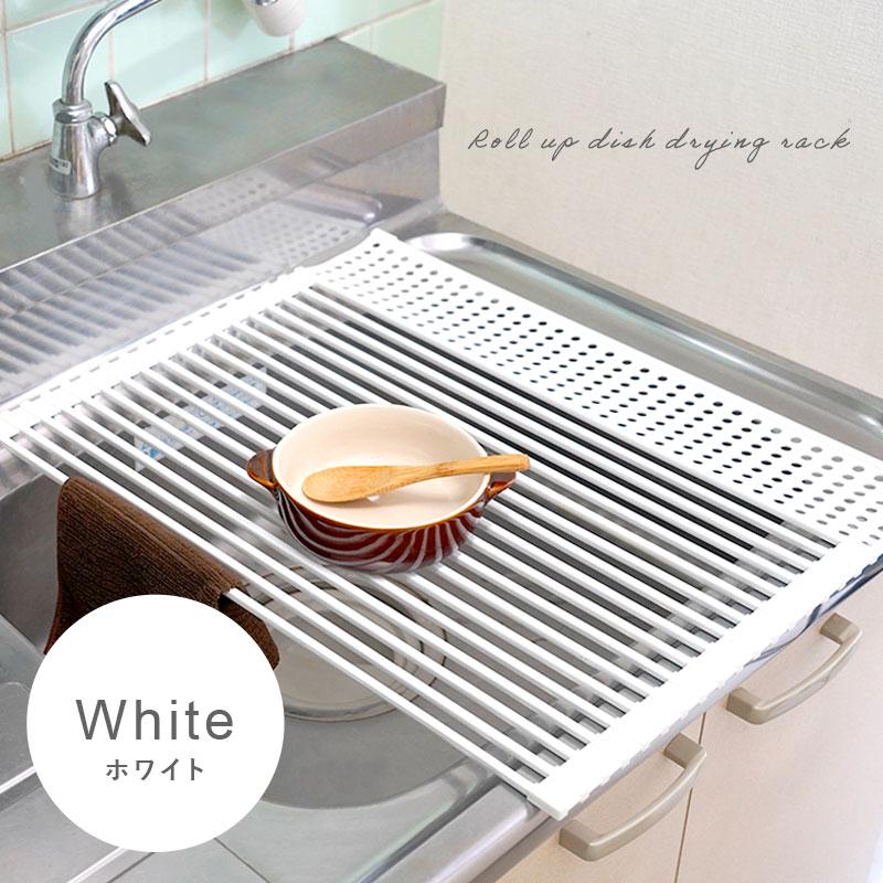 新品未使用　流れるトレー付 折りたたみ式水切りかご tower トレー「tower（タワー）」折り畳み水切りシリコーン