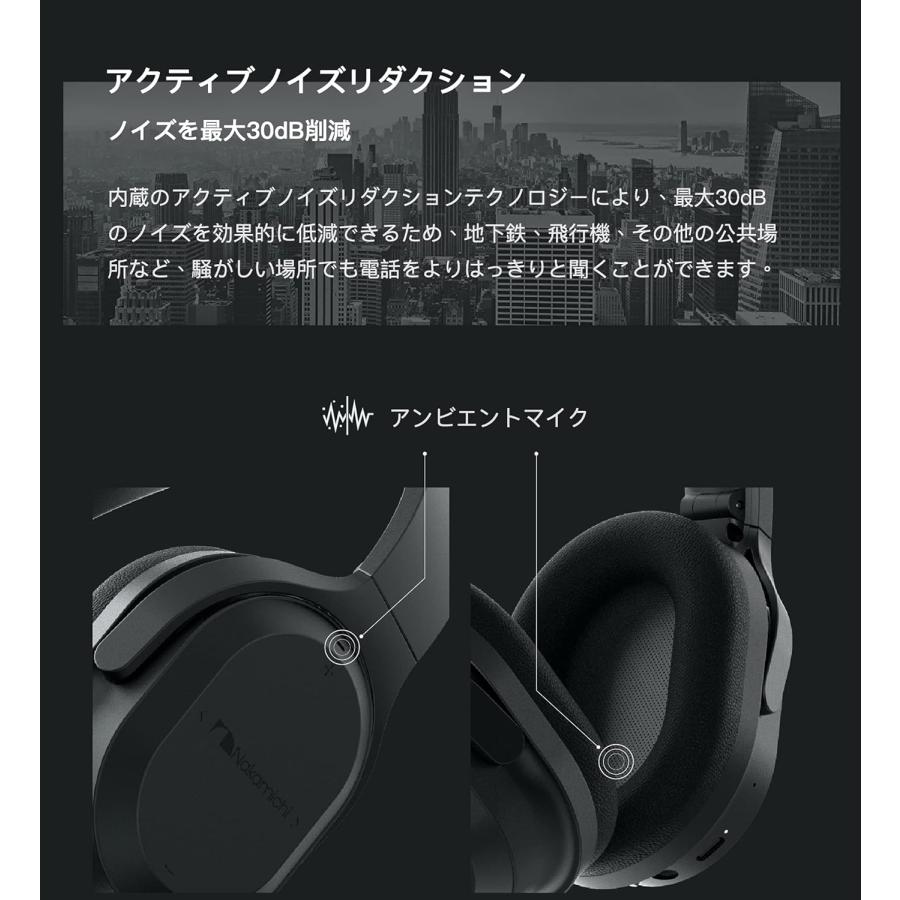 【新品】「NaKamichi」LIVE OW300NC アクティブノイズキャンセリング Bluetooth ヘッドセット ヘッドホン｜risefamily｜05