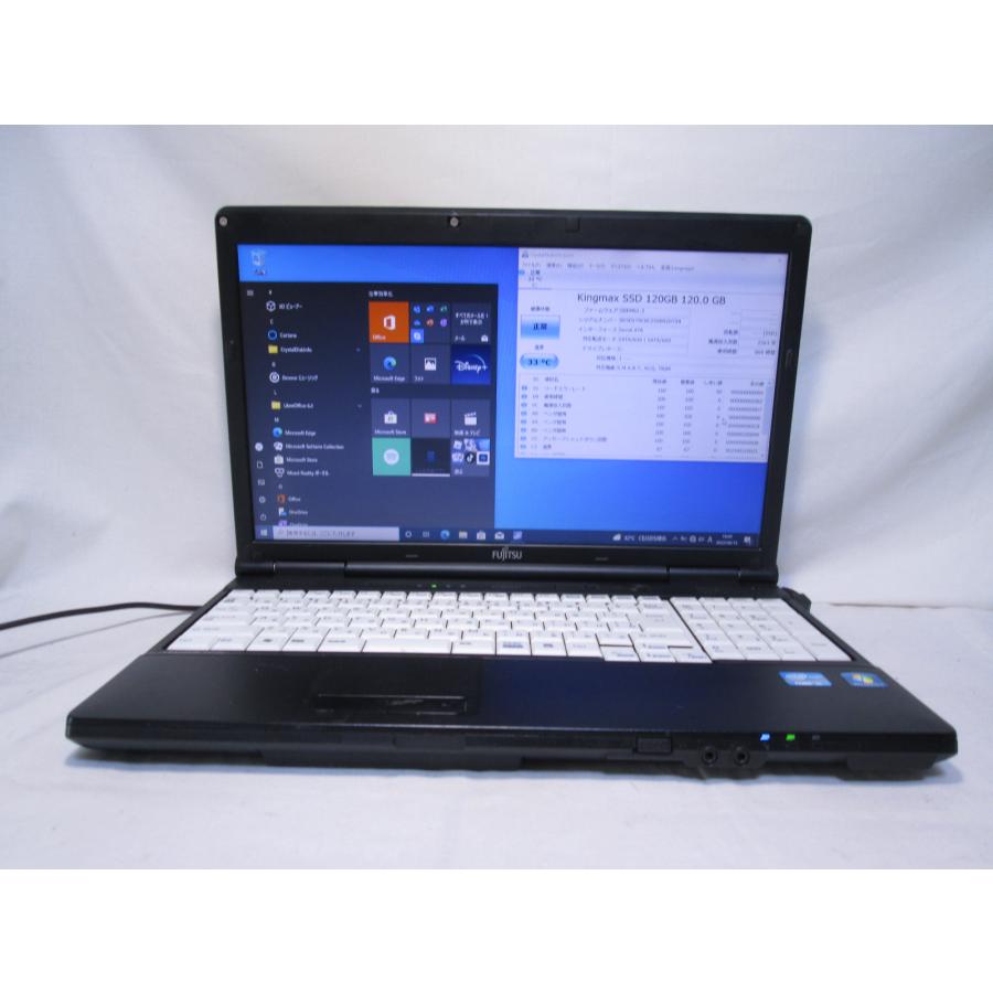 富士通 LIFEBOOK A561/DX Core i5 2520M 2.5GHz 4GB 120GB SSD DVD