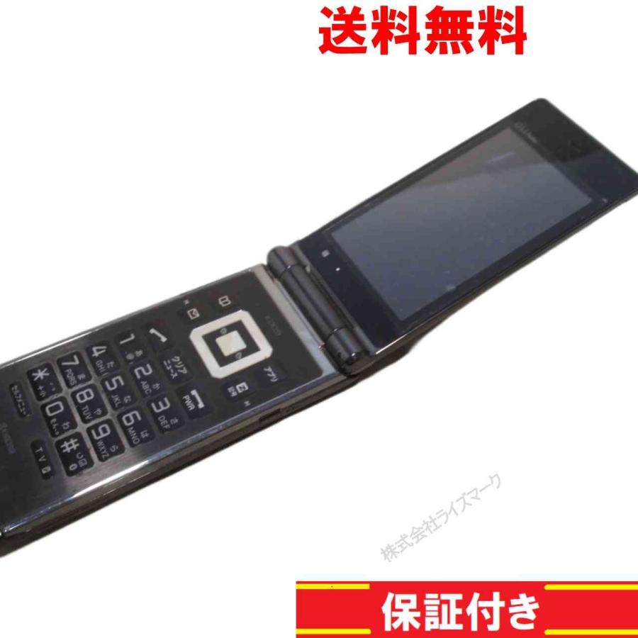 ガラケー【K009】 ブラック 【送料無料】 au 京セラ 動作保証 [94409