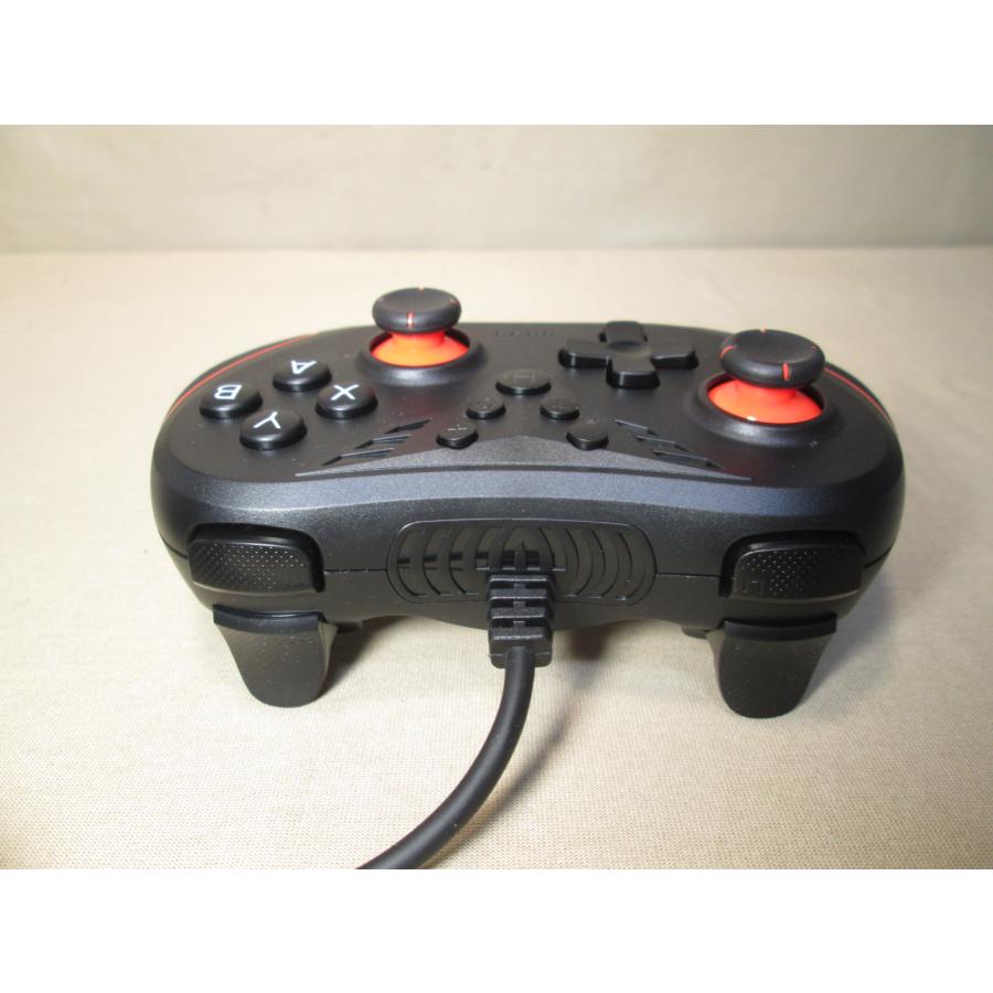 パソコン用ゲームコントローラー ゲーミングPC USB有線 steam Xbox配列 XInput/DInput切替 ブラック 送料無料 ...