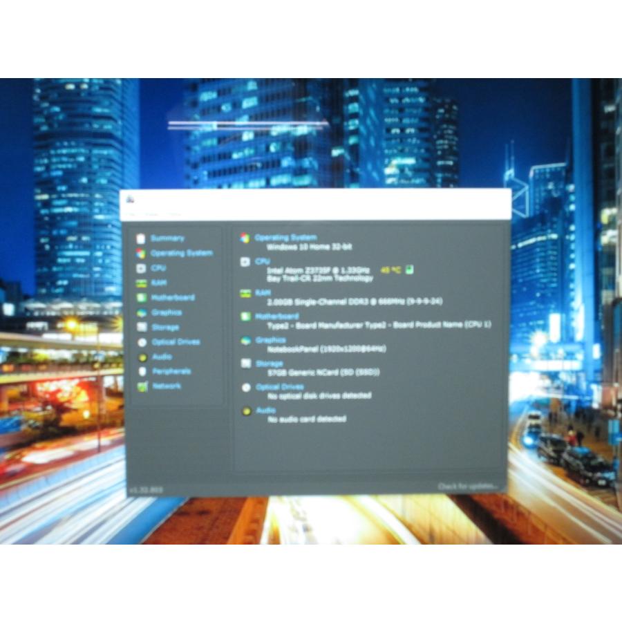 メーカー 型番不明【Atom Z3735F 1.33GHz】　【Windows10 Home】MS 365 Office Web／HDMI／保証付 [96167] |  | 01