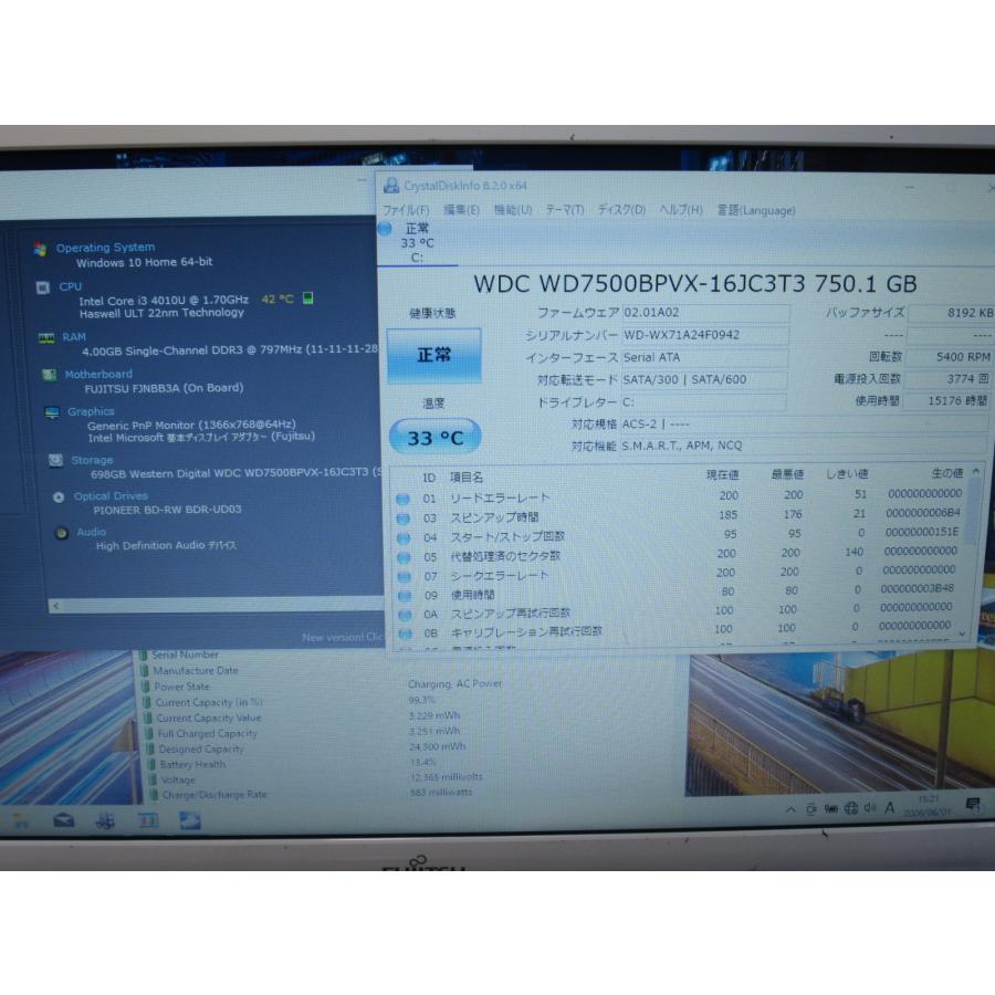 富士通（FUJITSU） FMV LIFEBOOK AH45/R【Core i3 4010U】 【Windows10