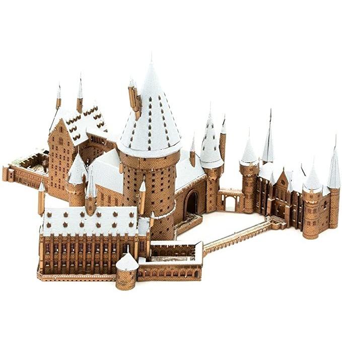中古品 Fascinations メタルアース Iconx プレミアムシリーズ ハリーポッター ホグワーツ城 雪の中の3dメ セール 特売 Infoscapemedia Com