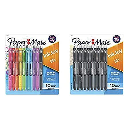 ＼半額SALE／ Paper 【並行輸入品】 Mate & Count 10 Assorted, Point, Medium Pens, InkJoy | Pens Gel Mate チェックペン用品