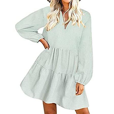 期間限定セール Fancyinn Long Sleeve Shift Tunic Dress Ruffle Swing Babydoll Juniors Mini T 並行輸入品 人気総合 Shirleyryan Ca