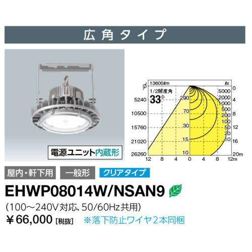 岩崎 EHWP08014W/NSAN9 レディオック ハイベイ シータ 高天井用LED 80W 水銀灯250・300W相当 広角 クリア｜riserun｜02