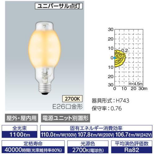 岩崎 LDS8L-G/GLEDioc LEDライトバルブG 8W 水銀灯40W相当 電球色 口金E26 LDS8LGG｜riserun｜02