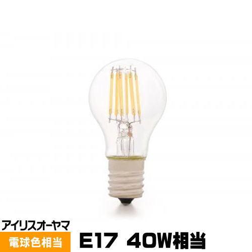 アイリスオーヤマ LDA4L-G-E17-FC LED電球 ミニクリプトン球 小形 LED電球 電球色 フィラメント 40W相当(440lm) 全方向 口金E17 LDA4LGE17FC｜riserun
