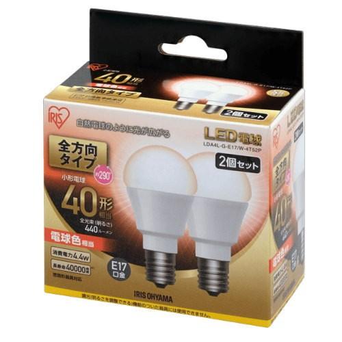 IRIS OHYAMA（アイリスオーヤマ） LDA4L-G-E17/W-4T52P LED電球 小形
