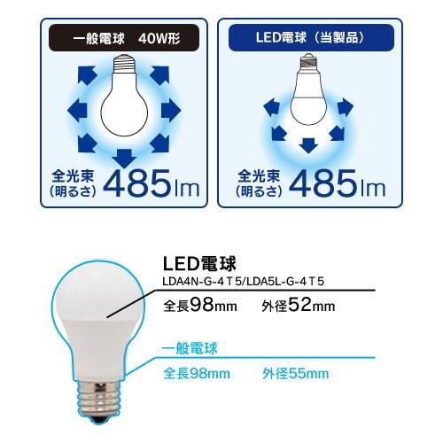 IRIS OHYAMA（アイリスオーヤマ） LDA4N-G-4T5 LED電球 一般電球形 40W