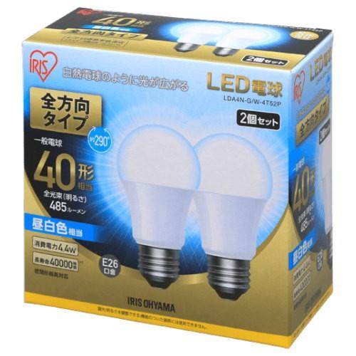 IRIS OHYAMA（アイリスオーヤマ） LDA4N-G/W-4T52P LED電球 一般電球形