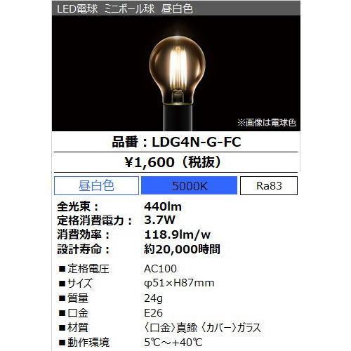 IRIS OHYAMA（アイリスオーヤマ） LDG4N-G-FC LED電球 ミニボール球