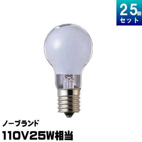 ノーブランド KR110V22WW ミニクリプトン電球 25形 110V E17 ホワイト