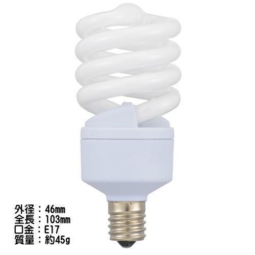 エコデンキュウ オーム電機 EFD15EL/12-E17SPB 電球形蛍光灯 60W