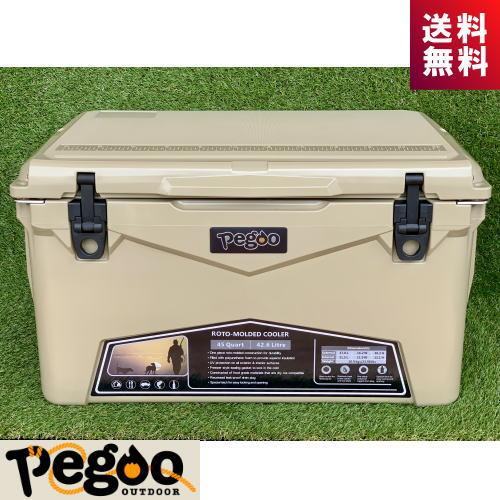 Pegoo pegoo Hard Cooler Box ハードクーラーボックス 45QT SD Pegoo pegoo Hard Cooler Box ハードクーラーボックス 45QT SD