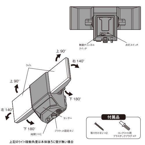 らいすさま専用 楽天市場】RITEX ムサシ 複数台を無線で一斉点灯 LEDセンサーライト 7W