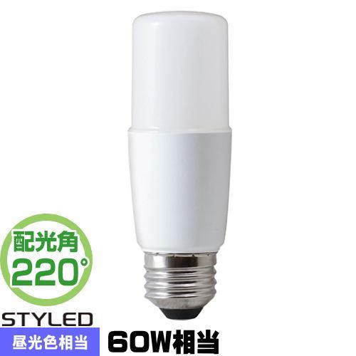STYLED HDT60D1 LED電球 E26 T形 60W相当 昼光色 密閉器具対応 断熱材