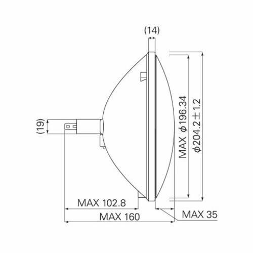 ウシオ電機 ウシオ JP100V500WC/VN/S6/E シールドビーム ウシオ電機 ウシオ JP100V500WC/VN/S6/E シールドビーム