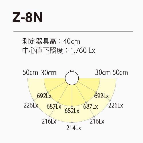 Z-LIGHT デスクライト 山田照明 Z-8N W 白 卓上 調光 コンセント 照明