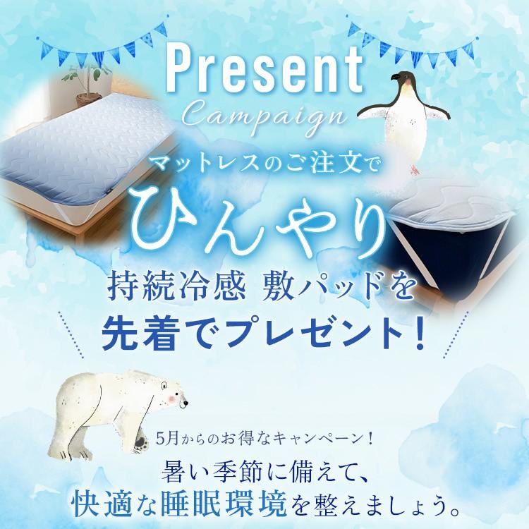 ライズ東京 〈冷感敷パッドプレゼント〉 極厚 マットレス セミダブル