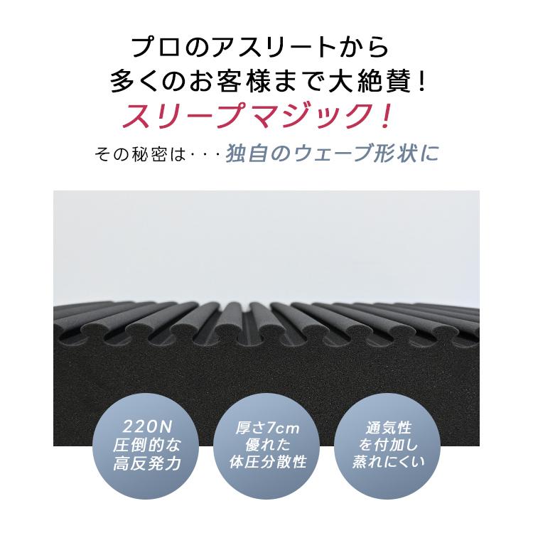 高反発マットレス 7.0 セミダブル スリープマジック 7cm マットレス 折りたたみ 三つ折り ライズ東京 高反発 体圧分散 腰痛対策 RISE | ライズ東京 | 08