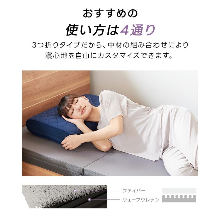 ハイブリッド マットレス 8.0 ダブル スリープマジック 8cm 高反発マットレス 腰痛対策 三つ折り 折りたたみ RISE ライズ 高反発 ２層 | ライズ東京 | 11