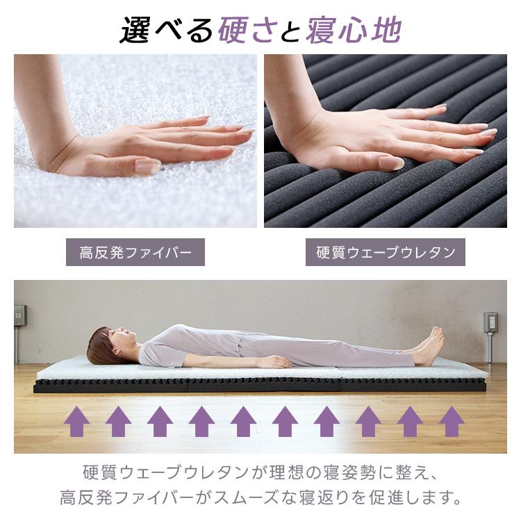 ハイブリッド マットレス 8.0 ダブル スリープマジック 8cm 高反発マットレス 腰痛対策 三つ折り 折りたたみ RISE ライズ 高反発 ２層 | ライズ東京 | 09
