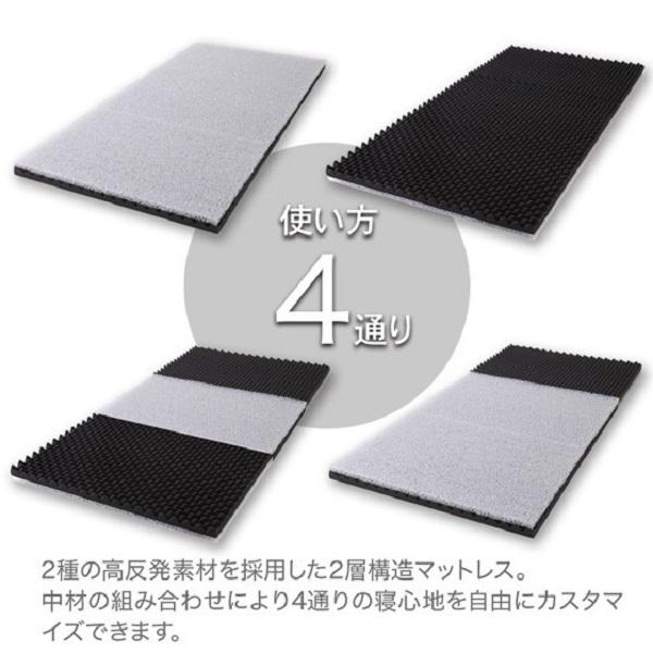 スリープオアシス ライト マットレス  セミダブル 高反発 ハイブリッド マットレス ライズ東京 高反発マットレス 三つ折り RISE 折りたたみ | ライズ東京 | 04