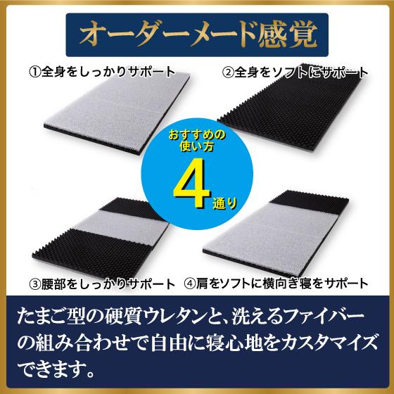 ゼログラビティクール ハイブリッド マットレス 7.0 ダブル 三つ折り 高反発マットレス 折りたたみ 高反発 ライズ東京 RISE 体圧分散 | ライズ東京 | 04