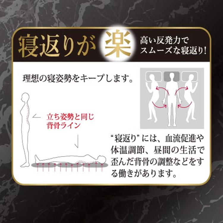 ライズ東京 超爆睡 起き楽マットレス シングル 高反発マットレス 三