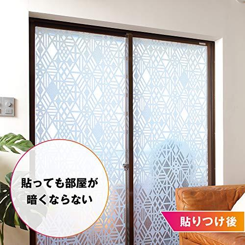 ニトムズ 窓ガラス 断熱シート (凹凸ガラス用) 幾何学 結露防止 粘着タイプ 幅90cm×長さ1.8m 1枚入 E1171|risewant-shop|06