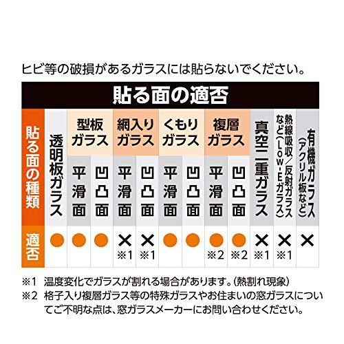 ニトムズ 窓ガラス 断熱シート (凹凸ガラス用) 幾何学 結露防止 粘着タイプ 幅90cm×長さ1.8m 1枚入 E1171|risewant-shop|07