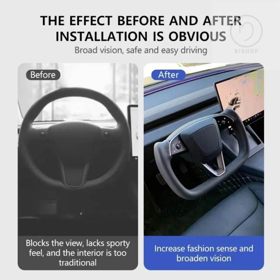 並行輸入品】ヒーター付きヨークハンドルステアリングホイール