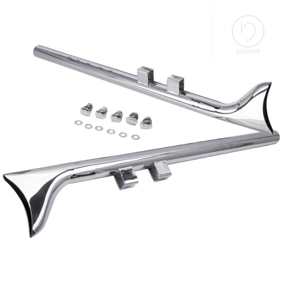 ハーレー　左右両出し　エキゾーストパイプ 2in1to2タイプ左右出しエキパイ 2018年以降ソフテイルモデル用 - MOTOR