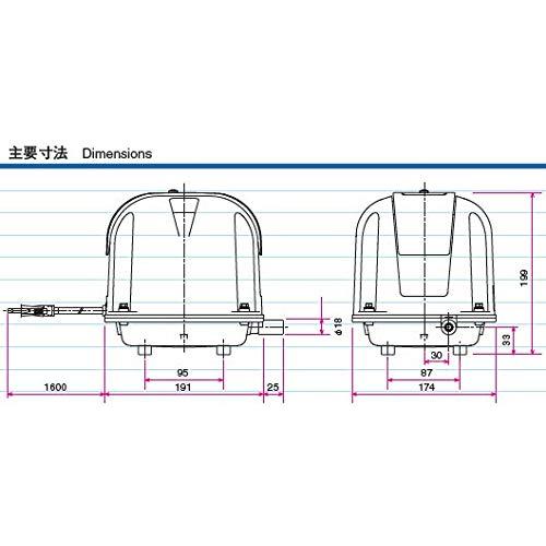 安永（ヤスナガ）エアーポンプ AP-100F ： AP ペット用品