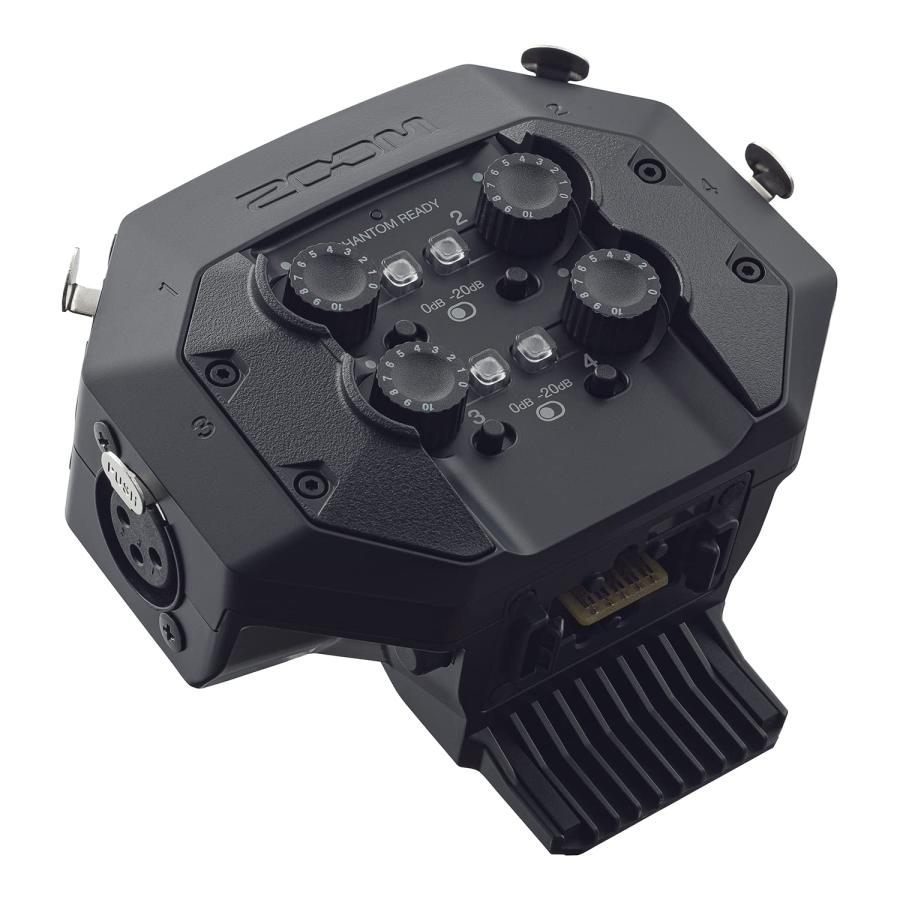 輸入品販売 ZOOM ズーム H8用外部XLR入力拡張カプセル EXH-8 黒