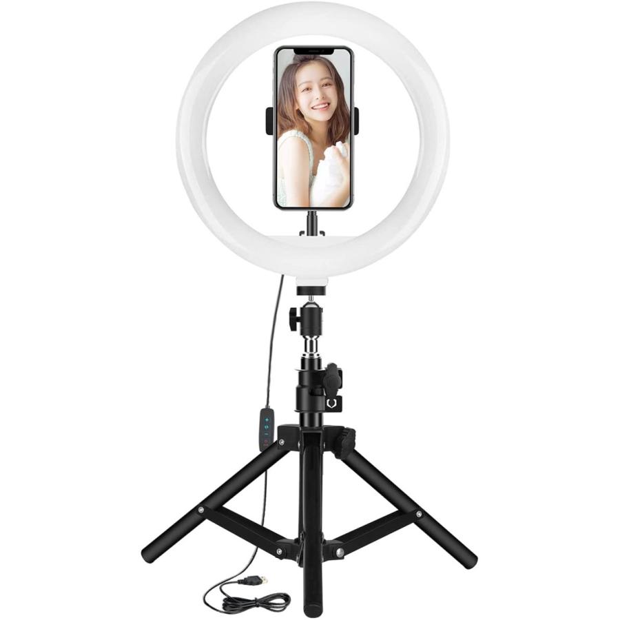 高感度　LEDリングライト　ロングスタンド付　スマホ用　(リモコン付き) ⑨？ 高感度 LEDリングライト ロングスタンド付 スマホ用 (リモコン付き) ⑨
