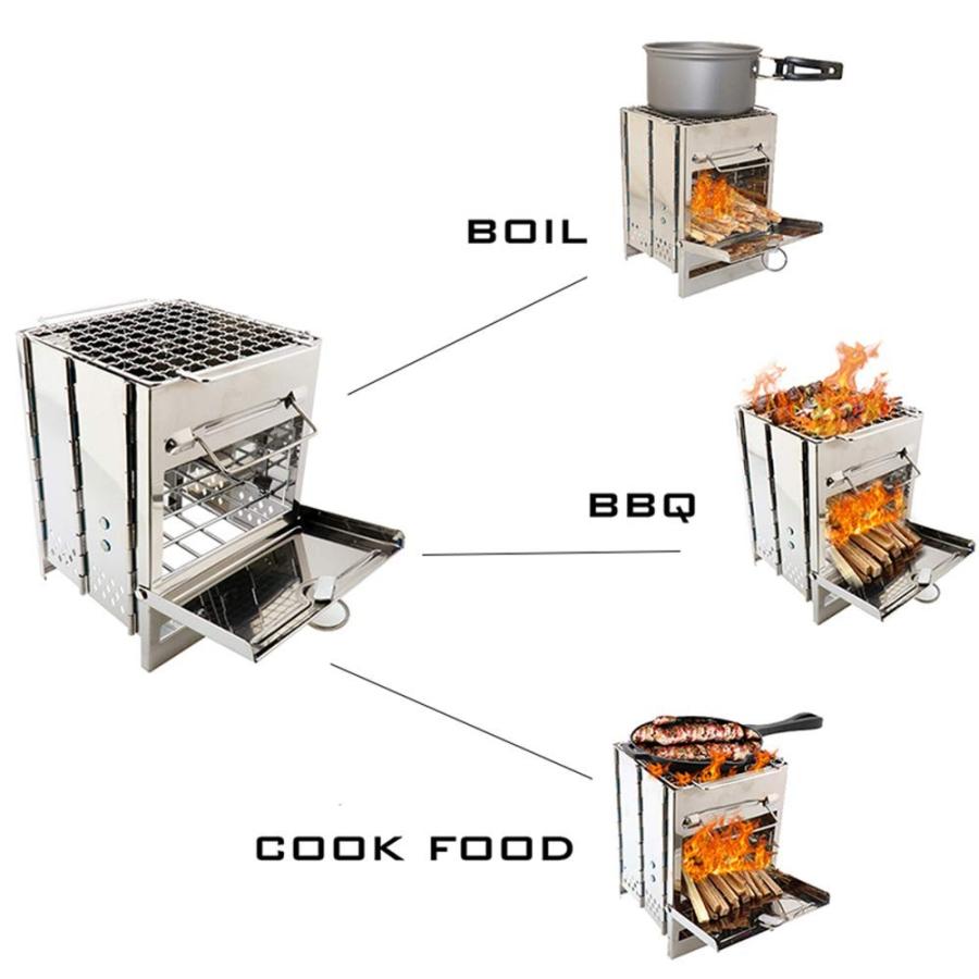 ステンレス ロケットストーブ／キャンプギア/ソロキャンプ/BBQコンロ／ミニスト 楽天市場】ロケットストーブ 防災用ストーブ アウトドア コンロ