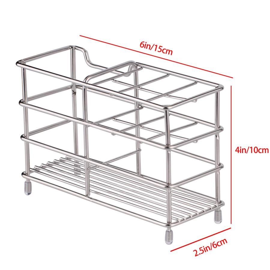 ステンレス 歯ブラシスタンド 置き型 ハブラシ ハミガキ チューブ