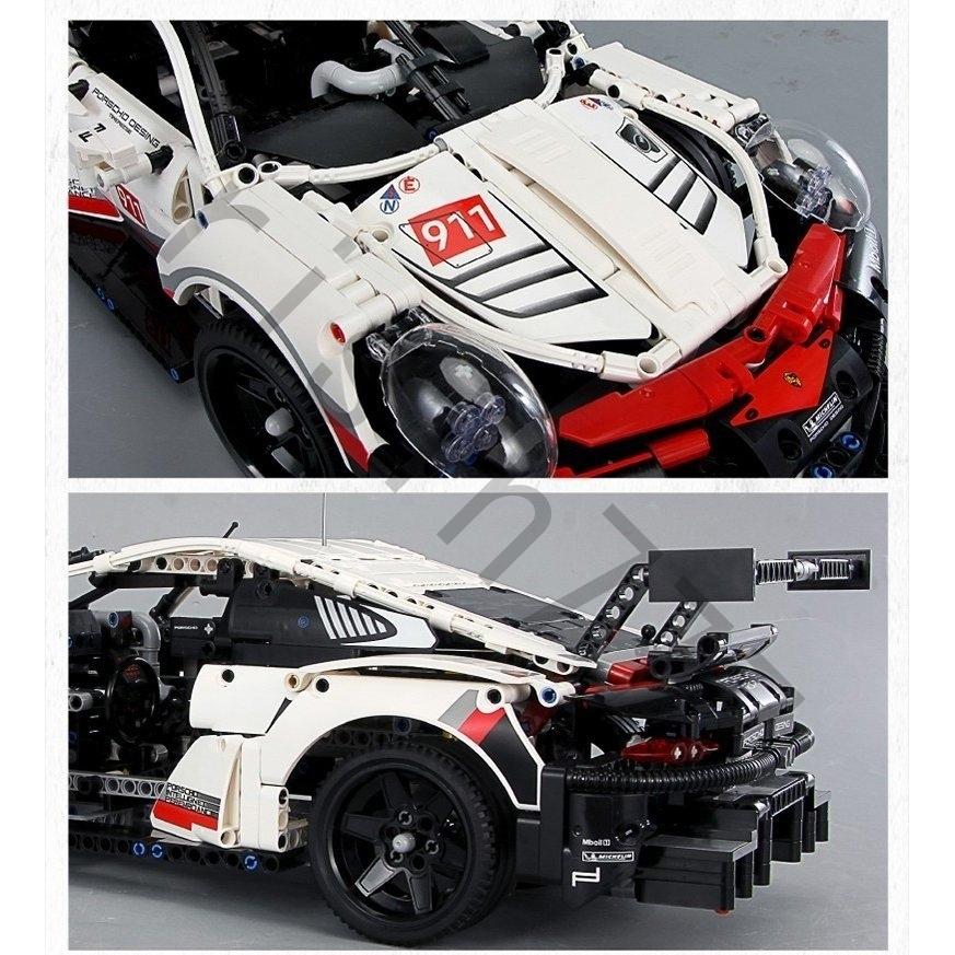 レゴ互換品 テクニック ポルシェ 911 RSR ブロック 知育玩具 モーター 
