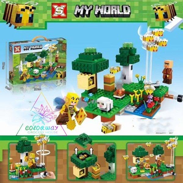 マインクラフト レゴ マインクラフト ミツバチの養蜂場 おもちゃ ブロック レゴ 互換