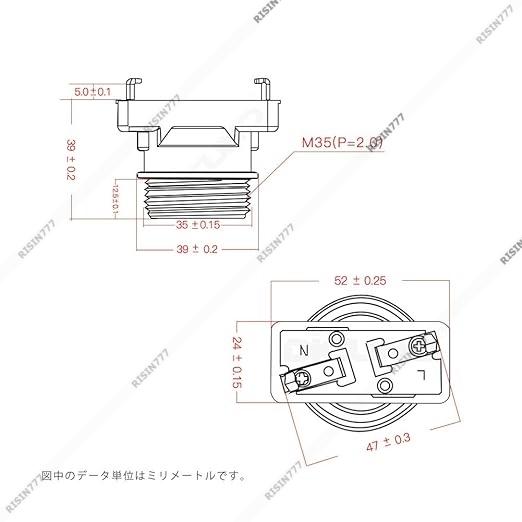 引っ掛けシーリング 角型 E26ソケット DIY シーリングライト用 ランプシェード対応 直付け 天井照明 部品 交換 自分で 引掛シーリング 替えソケット PSE認証｜risin777｜03