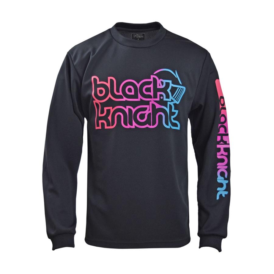 AW_24 ブラック 長袖 Tシャツ black knight ブラックナイト T-2242 ユニセックス ロングTシャツ