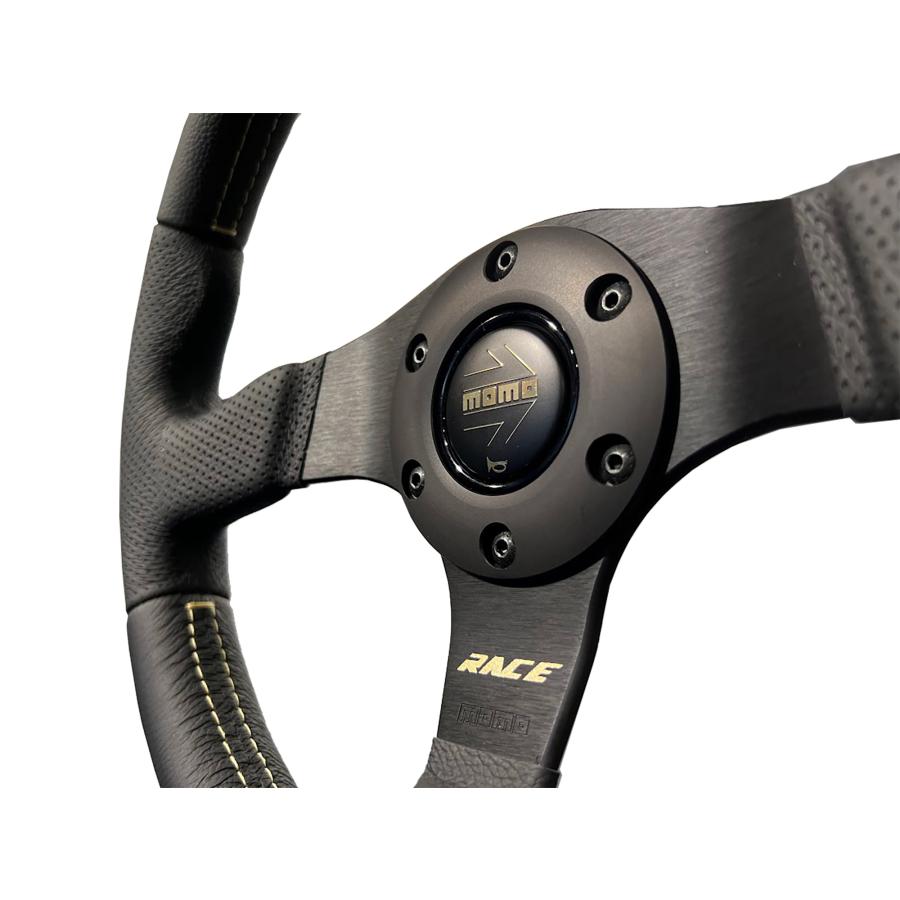 美品モモステ　RACE NOTO BLACK/GOLD 320mm AL-01 RACE NOTO BLACK/GOLD 320mm（AL-01)