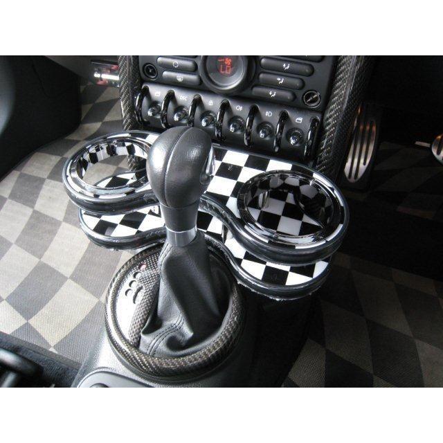 バッセル センタードリンクホルダー チェッカーフラッグ BMW MINI R52 (コンバーチブル) ミニ クーパー クーパーS BUSSELL imp |  | 01